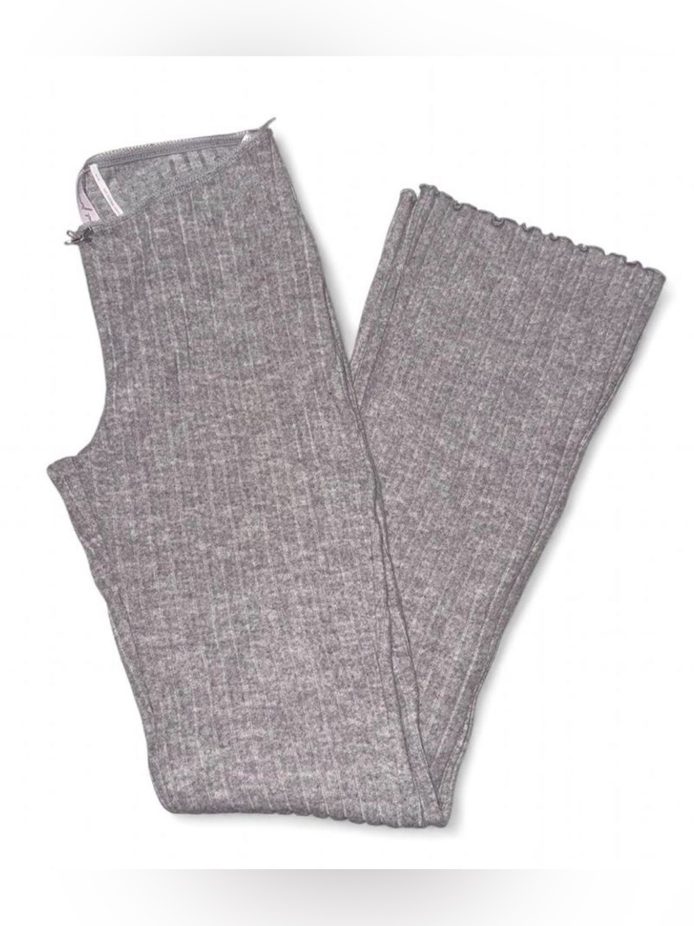Out From Under Urban Outfitters Gray Ribbed Flare Pants Soft Loungewear Small
